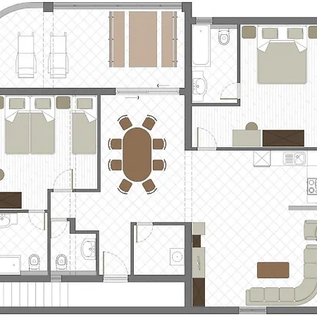 דירה In With Sea View, Terrace, Air Conditioning, Wi-fi